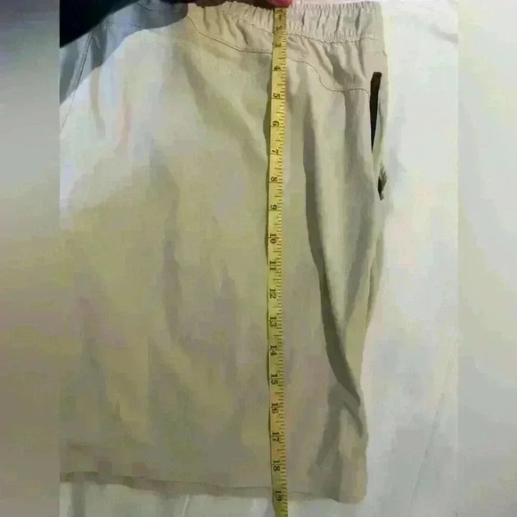 PUBLIC REC Men’s Main Shorts Sand Beige Nylon Spandex Logo Drawstring 40 - Picture 10 of 12